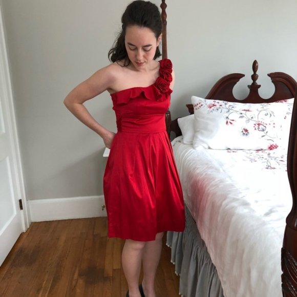 Teeze Me Red Prom Dress, Size 5 - Picture 8 of 8